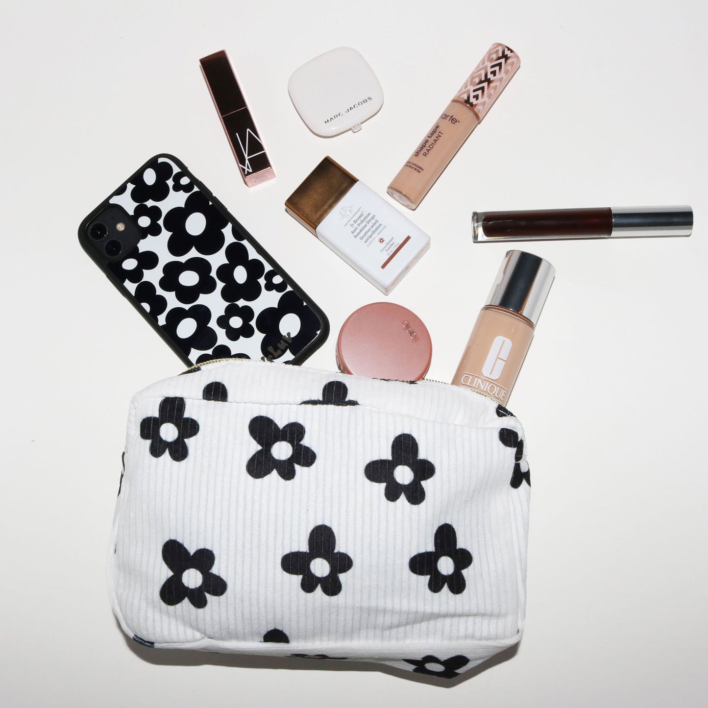 Fleur Noire Makeup Bag