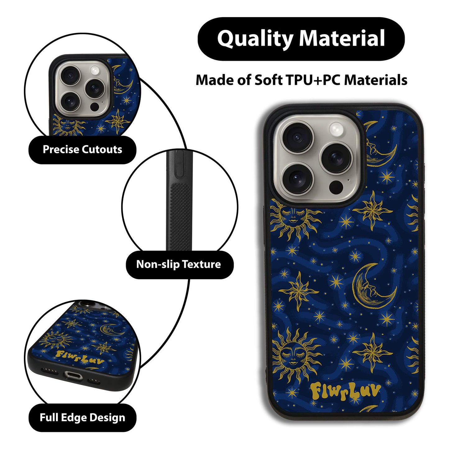 Sun and Moon iPhone Case