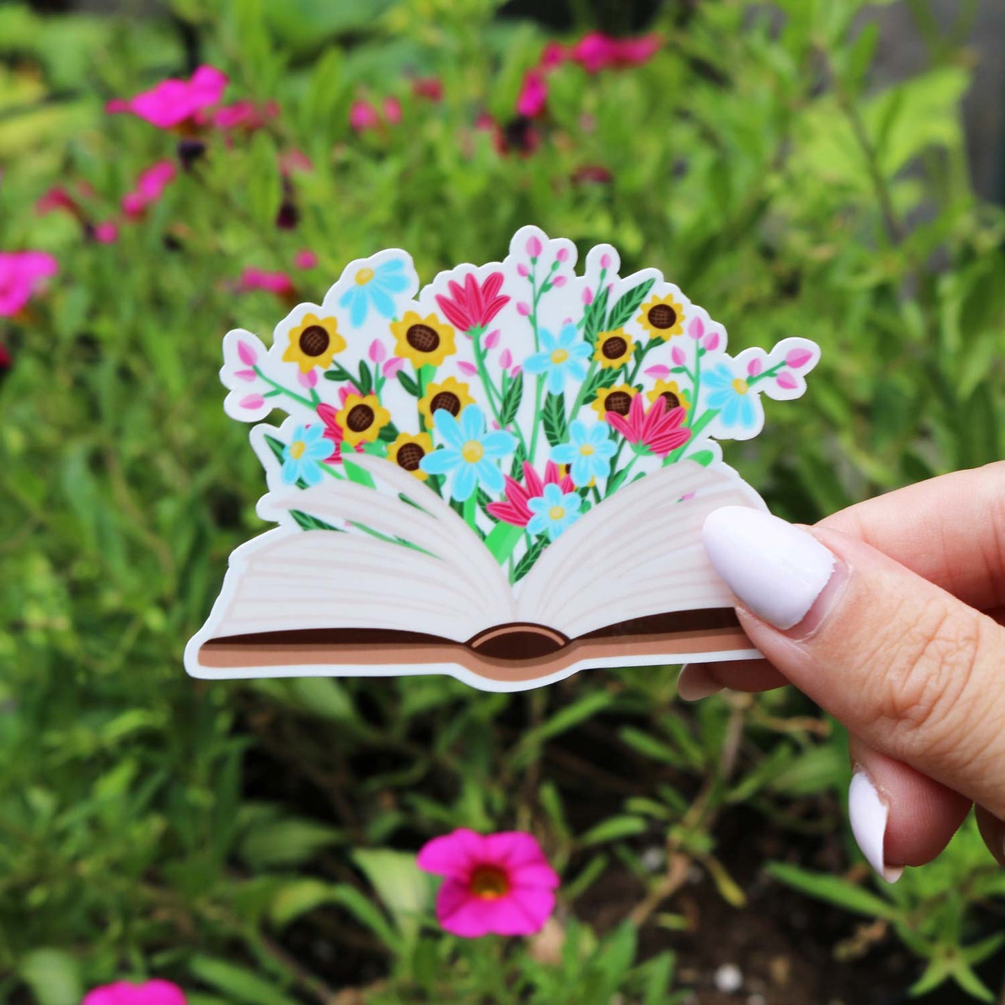 Blooming Book Sticker