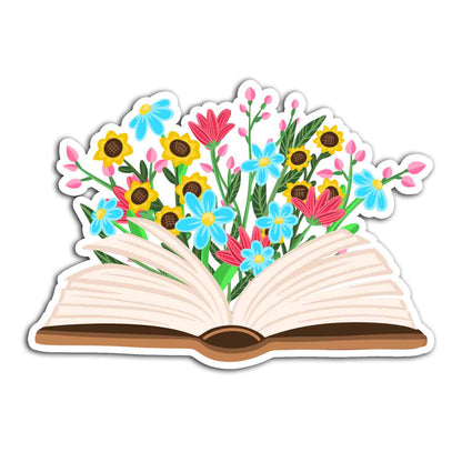 Blooming Book Sticker