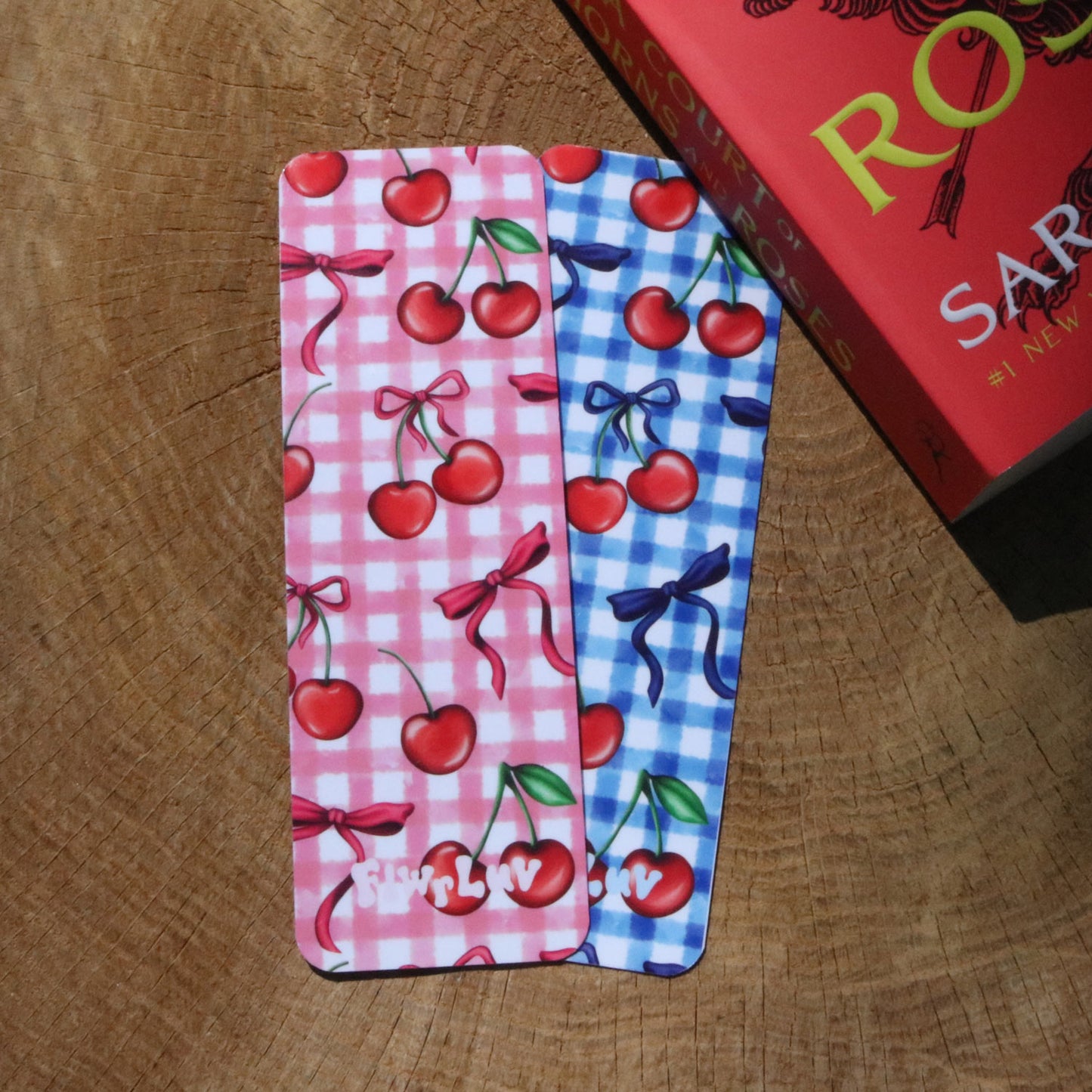 Cherry Picnic Bookmark