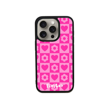 Flwr Luv Checks iPhone Case
