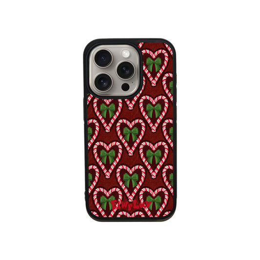Holiday Hearts iPhone Case