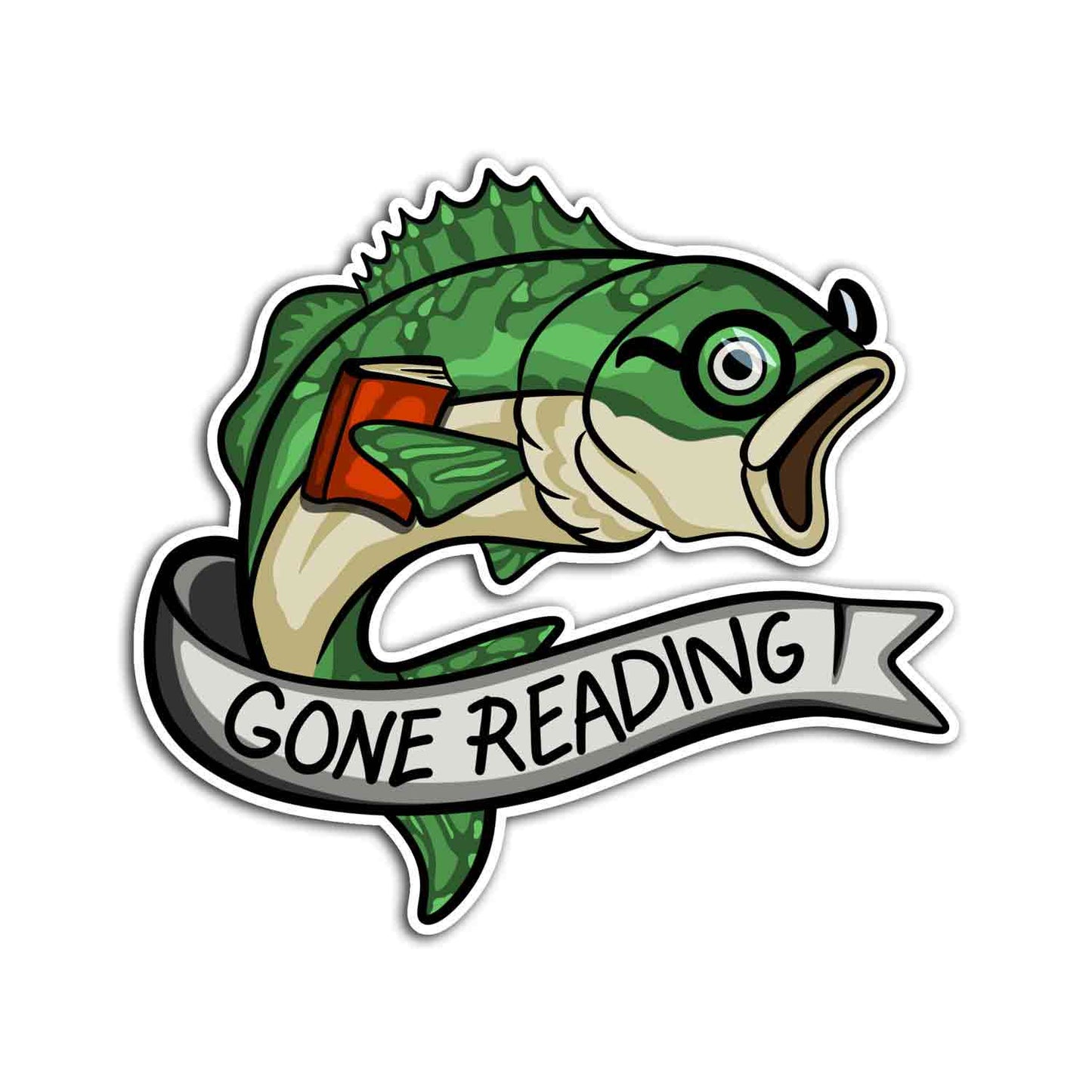 Gone Reading Sticker