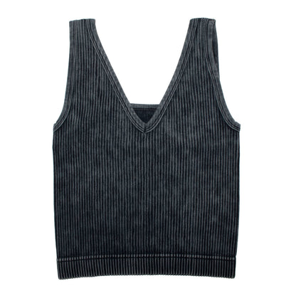 Fleur Noire Ribbed Tank