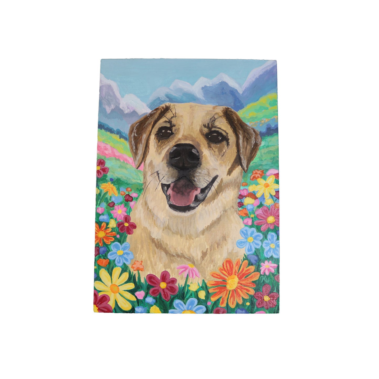 Custom Acrylic Pet Portrait Painting