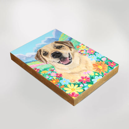 Custom Acrylic Pet Portrait Painting
