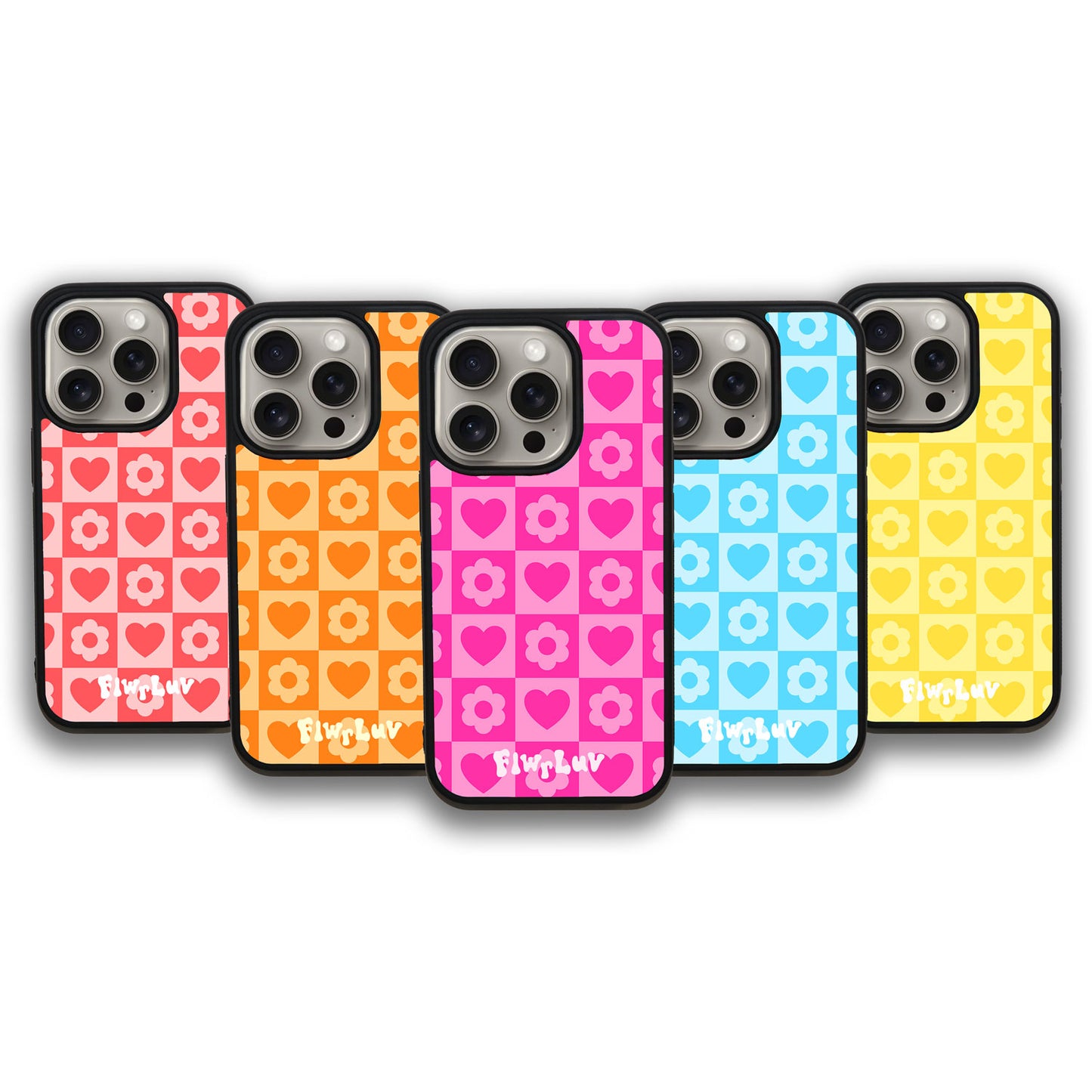 Flwr Luv Checks iPhone Case