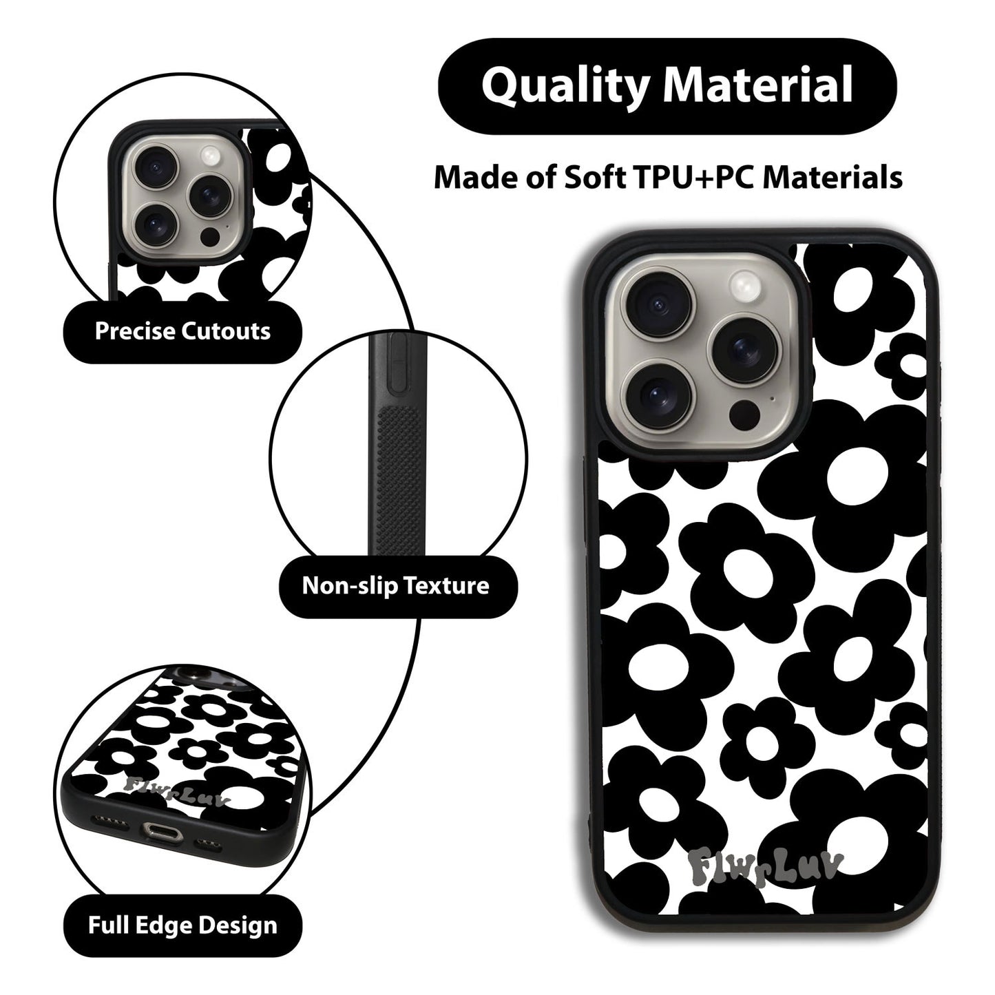 Fleur Noire iPhone Case