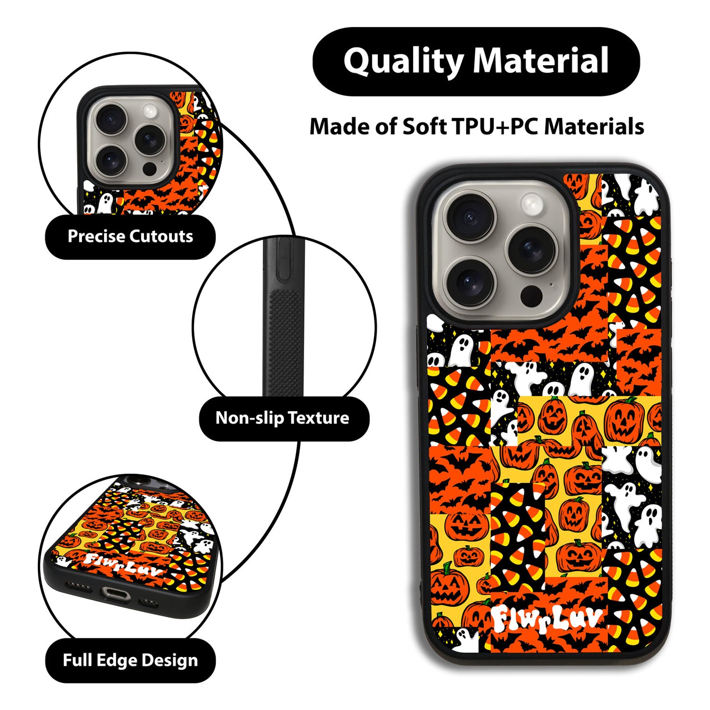 Halloween Patchwork iPhone Case