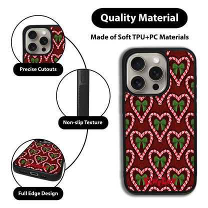 Holiday Hearts iPhone Case